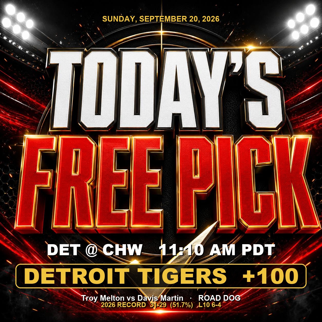 MLB Free Play of the Day